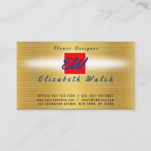 Eleganter minimalistischer moderner Gold auf Gold- Visitenkarte