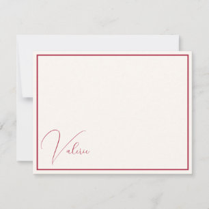 Eleganter minimalistischer moderner schicker Elfen Mitteilungskarte