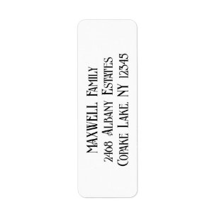 Eleganter Minimalistischer Name der schwarzen Typo