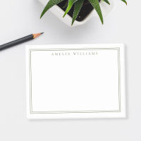 Eleganter minimalistischer Oliven-Grün-Zweirahmen