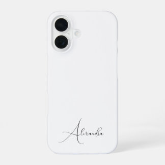 Eleganter minimalistischer personalisierter Name f iPhone 16 Hülle