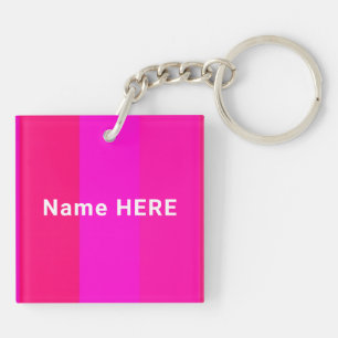 Eleganter, Minimalistischer Personalisierter Name  Schlüsselanhänger