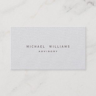 ELEGANTER MINIMALISTISCHER PROFESSIONELLER PAPIER VISITENKARTE