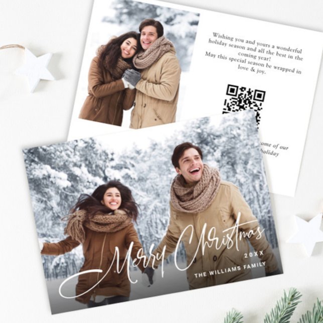 Eleganter Minimalistischer QR-Code für Weihnachten (Von Creator hochgeladen)