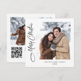 Eleganter Minimalistischer QR-Code für Weihnachten