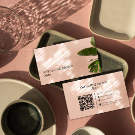 Eleganter Minimalistischer Schönheitssalon Stylist Visitenkarte