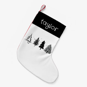Eleganter Minimalistischer Weihnachtsbaum Kleiner Weihnachtsstrumpf