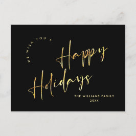 Eleganter Minimalistischer Weihnachtsgruß Postkarte