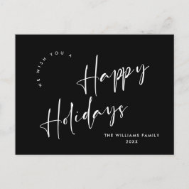 Eleganter Minimalistischer Weihnachtsgruß Postkarte