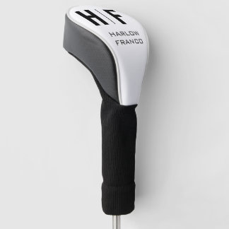 Eleganter Mit Monogramm Anfangs- und Name Personal Golf Headcover