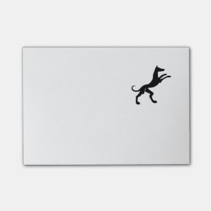 Eleganter mittelalterlicher Jagdhund Post-it Klebezettel