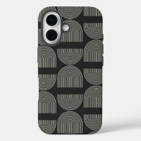 Eleganter Mod Arch Lines Black and White