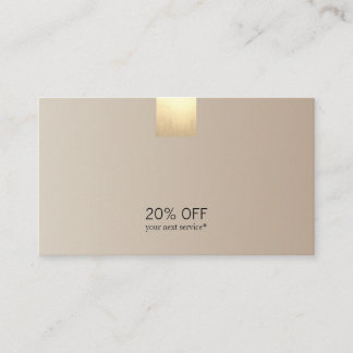 Eleganter moderner beige visitenkarte