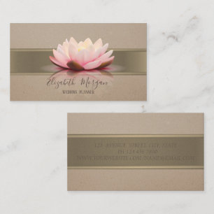 Eleganter moderner Beruflich, Lotus, Streifen Visitenkarte