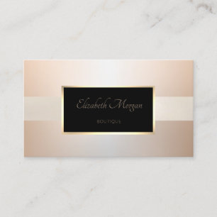 Eleganter, moderner Beruflicher, heller Rahmen Visitenkarte