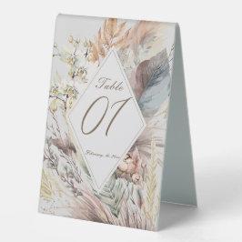 Eleganter moderner Boho Stil Tischaufsteller