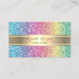 Eleganter moderner bunter Glitter, Goldstreifen Visitenkarte