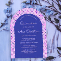Eleganter moderner Chic Boho Tile CUSTOM Quinceañe