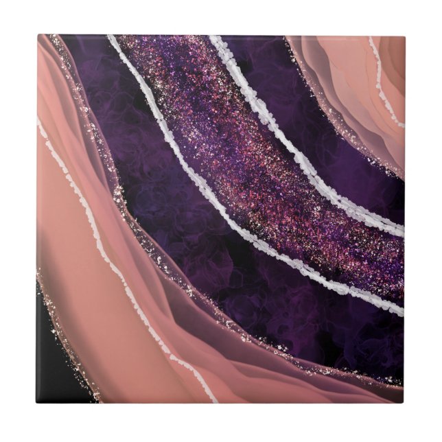 Eleganter moderner Edelstein Fliese (Vorderseite)