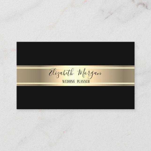 Eleganter, moderner, einfacher, Minimalistischer S Visitenkarte (Vorderseite)