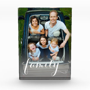 Eleganter, moderner Foto-Familientext Fotoblock