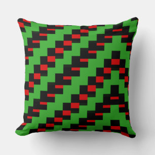Eleganter moderner geometrischer Schachbrettmuster Kissen