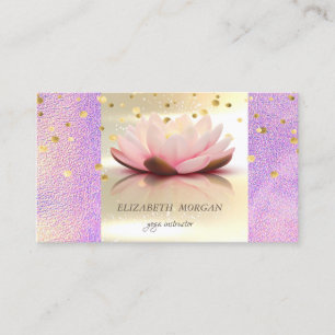 Eleganter moderner Glamorouse Gold Holographic Lot Visitenkarte