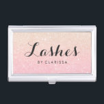 Eleganter, moderner Glitzer Visitenkarten Dose<br><div class="desc">Hübsche Imitate Glitzer Textur und eleganten kalligraphischen Schriftart.</div>