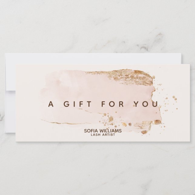 Eleganter moderner Gold Glitzer Rosa Rosa (Vorderseite)