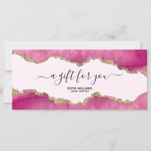 Eleganter moderner Gold Glitzer Rosa Tor