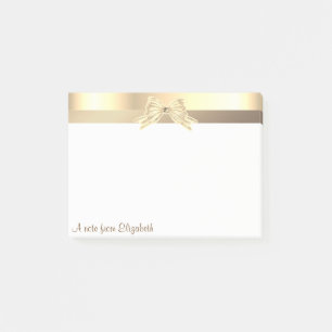 Eleganter moderner Goldbug - Personalisiert Post-it Klebezettel