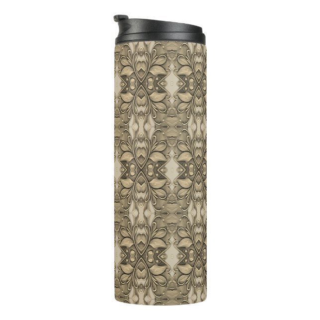 Eleganter moderner Goldene Dekorative Thermal Tumb Thermosbecher (Nach rechts gedreht)
