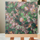 Eleganter moderner Green und Gold Pebble Fliese<br><div class="desc">Entspannen Sie Ihre Wohngestaltung mit dieser atemberaubenden, dekorativen Keramik, die perfekt für eine Touch Eleganz in der Küche Backsplash, Badezimmer Dekoration oder Kamin Umgebung. Das aufwändige Design umfasst eine Reihe überlappender und angrenzender Formen, die an Kies oder Bio Kies erinnern, vorwiegend in Grün mit lila- und Weißtönen. Die goldgelben Linien...</div>