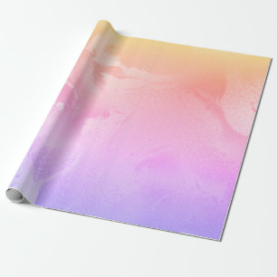 Eleganter, moderner holografischer Marmor Geschenkpapier