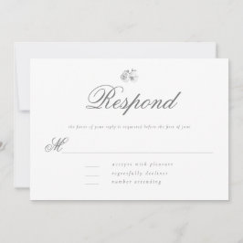 Eleganter moderner klassischer Minimal B W Wedding