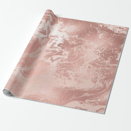 Eleganter, moderner Kupfergold und rosa Marmor aus Geschenkpapier