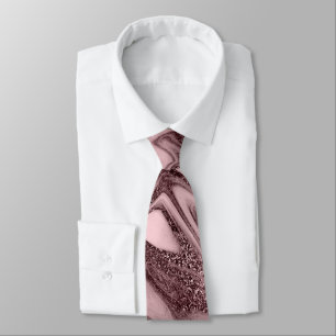Eleganter moderner Kupfermarmor-Look aus goldfarbe Krawatte