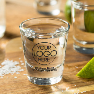 Eleganter moderner Logomitarbeiter/Firma SWAG Schnapsglas
