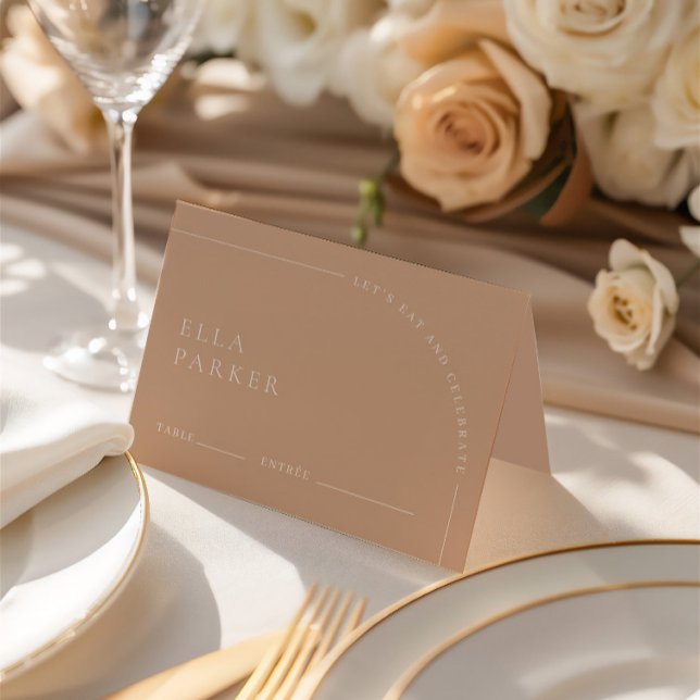 Eleganter moderner Minimalistischer Boho Wedding G Tischnummer (Elegant Modern Minimalist Boho Wedding Guest Place Table Number)
