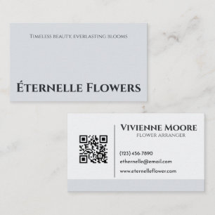 Eleganter moderner Minimalistischer floristischer  Visitenkarte