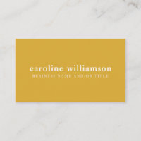 Eleganter, moderner Minimalistischer Mustard Yello