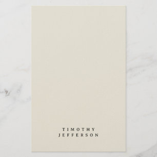 Eleganter moderner Minimalistischer Name Briefpapier