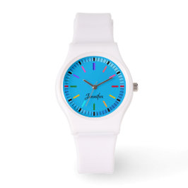 Eleganter, moderner minimalistischer Name im Gesic Armbanduhr