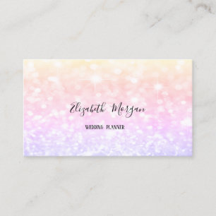 Eleganter moderner Ombre-Glitter-Bokeh Visitenkarte