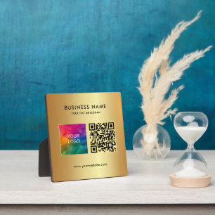 Eleganter, moderner QR-Code für das benutzerdefini Fotoplatte