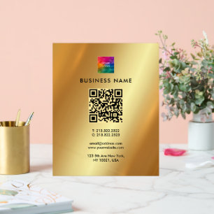 Eleganter moderner QR-Code - Laden Sie Ihr Logo au Acrylschild
