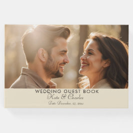 Eleganter, moderner Qr-Foto Gästebuch