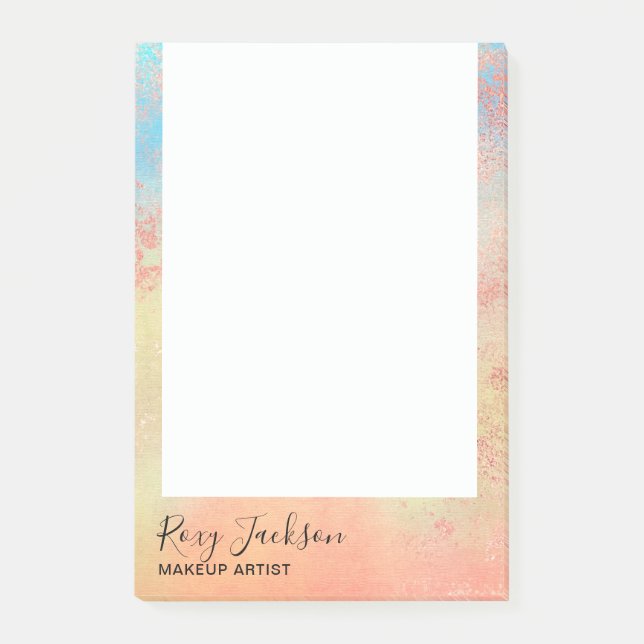 Eleganter moderner Rose-Goldmaktist Post-it Klebezettel (Vorderseite)