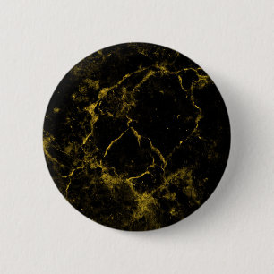 eleganter, moderner schicker schwarz-goldener Marm Button
