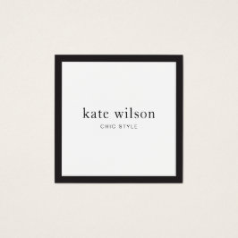 Eleganter Moderner Schwarz-weißer Beruflicher Plat